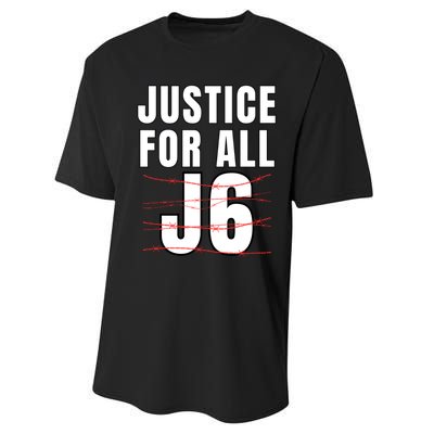 Justice For All J6, First Amendment, J6, Freedom Performance Sprint T-Shirt