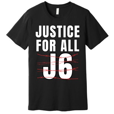 Justice For All J6, First Amendment, J6, Freedom Premium T-Shirt