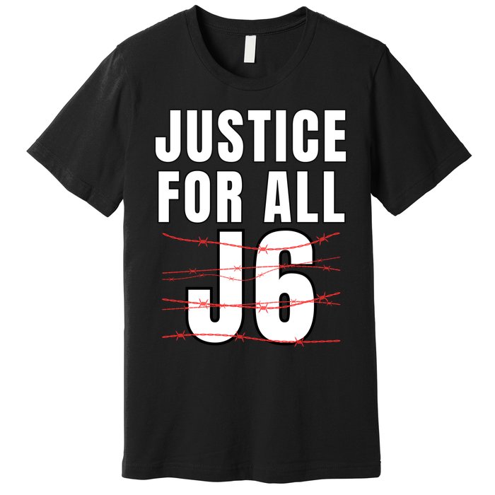 Justice For All J6, First Amendment, J6, Freedom Premium T-Shirt