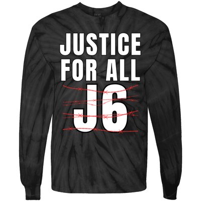 Justice For All J6, First Amendment, J6, Freedom Tie-Dye Long Sleeve Shirt