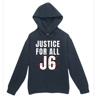 Justice For All J6, First Amendment, J6, Freedom Urban Pullover Hoodie