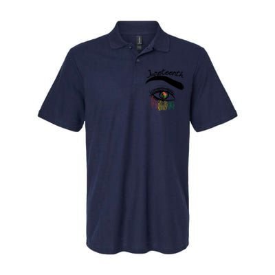 Juneteenth Flag African Eye June 19th Black Pride Women Gift Softstyle Adult Sport Polo