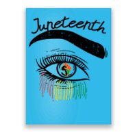 Juneteenth Flag African Eye June 19th Black Pride Women Gift Poster