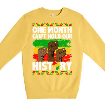 Juneteenth Fist African Black Lives Matter History Blm Funny Gift Premium Crewneck Sweatshirt