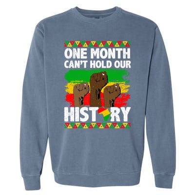 Juneteenth Fist African Black Lives Matter History Blm Funny Gift Garment-Dyed Sweatshirt