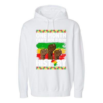 Juneteenth Fist African Black Lives Matter History Blm Funny Gift Garment-Dyed Fleece Hoodie