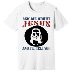 Jesus Face Afterimage Premium T-Shirt