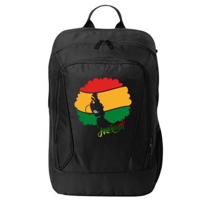 Juneteenth Female Afro African American City Backpack