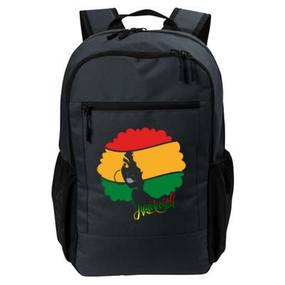 Juneteenth Female Afro African American Daily Commute Backpack