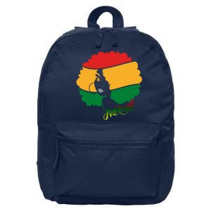 Juneteenth Female Afro African American 16 in Basic Backpack