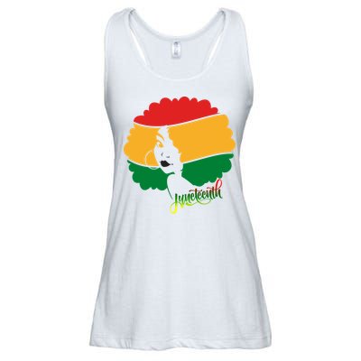 Juneteenth Female Afro African American Ladies Essential Flowy Tank