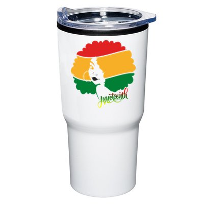 Juneteenth Female Afro African American Tumbler