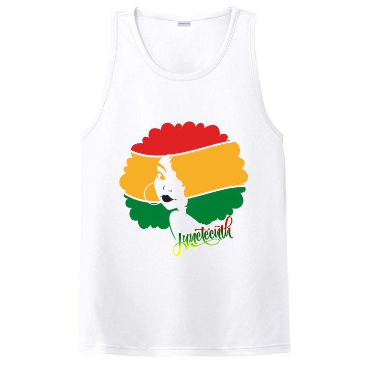 Juneteenth Female Afro African American PosiCharge Competitor Tank