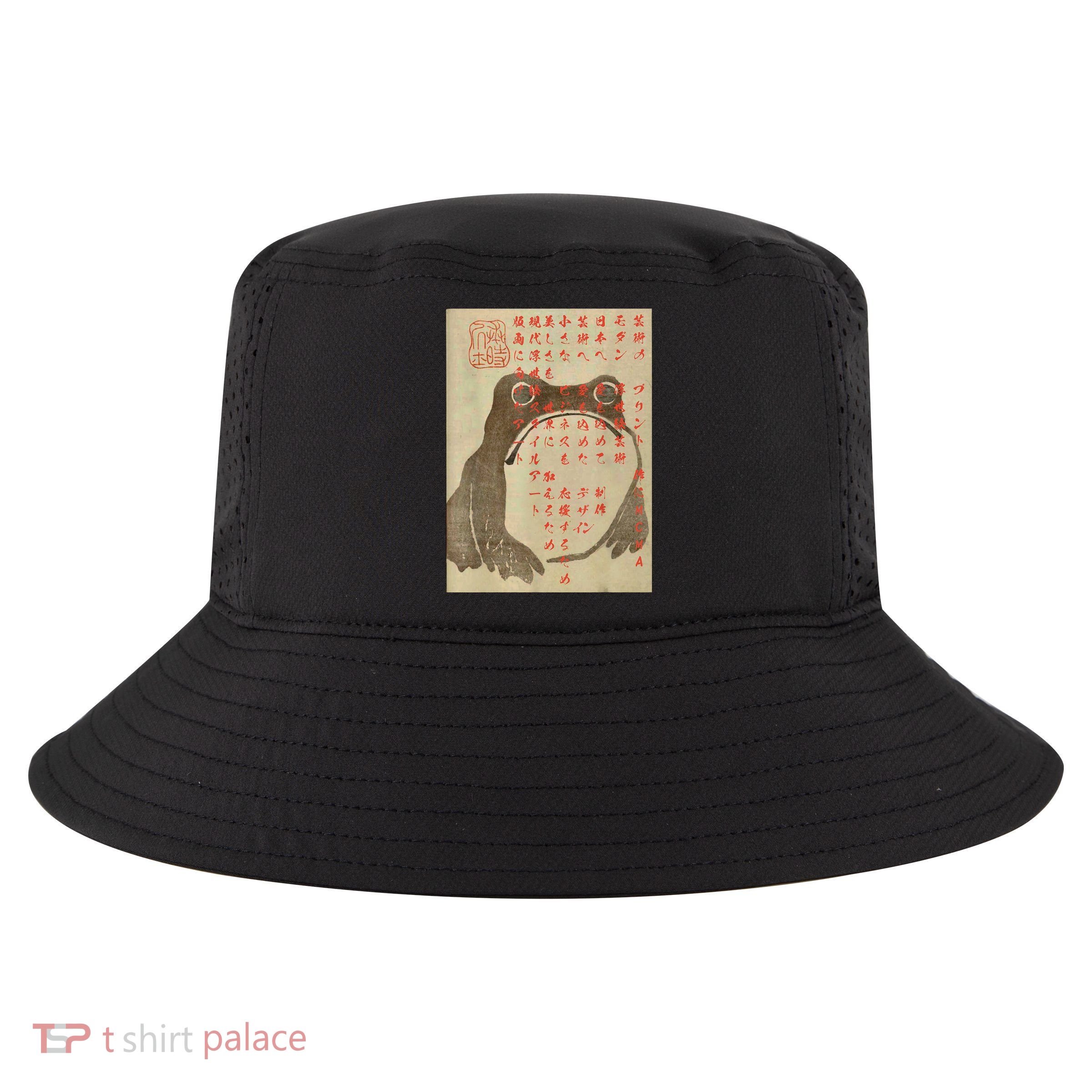 Japanese Frog Art Ukiyoe Print Cool Comfort Performance Bucket Hat