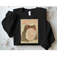 Japanese Frog Art Ukiyoe Print Sweatshirt
