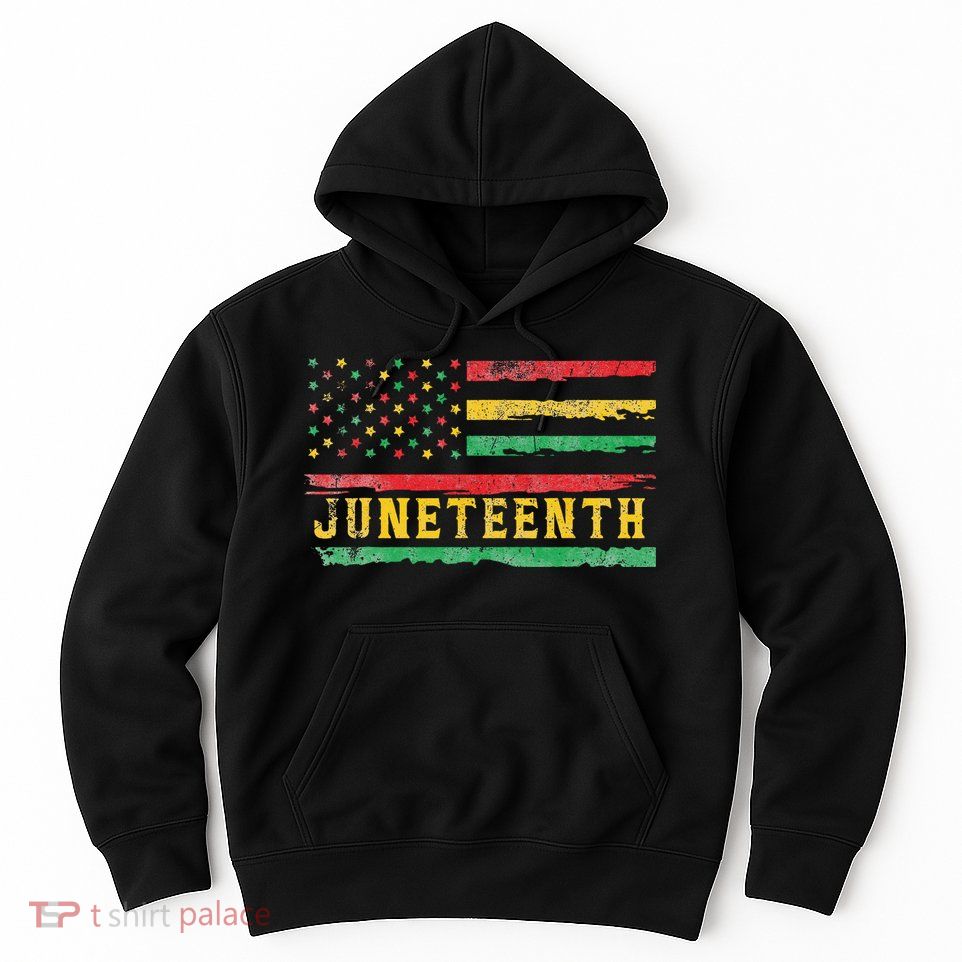 Juneteenth Flag African American Wo Hoodie