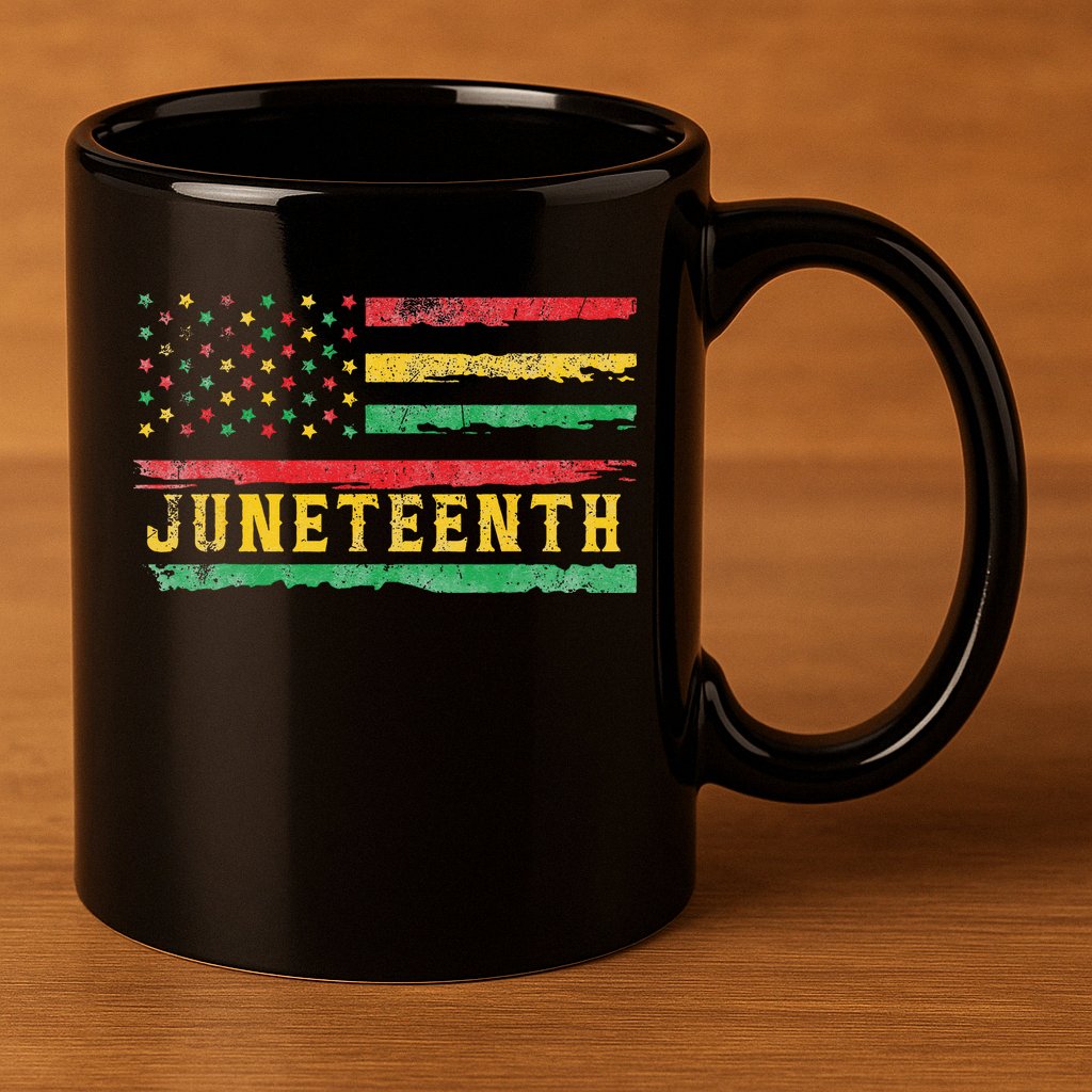 Juneteenth Flag African American Wo 11oz C Handle Ceramic Mug