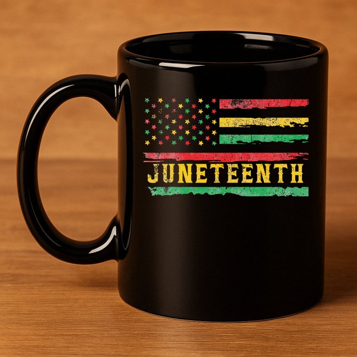 Juneteenth Flag African American Wo 11oz C Handle Ceramic Mug