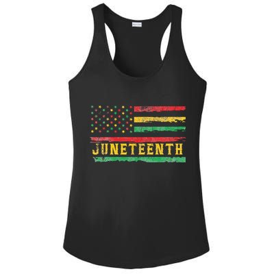 Juneteenth Flag African American Wo Ladies PosiCharge Competitor Racerback Tank
