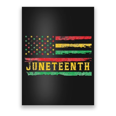 Juneteenth Flag African American Wo Poster