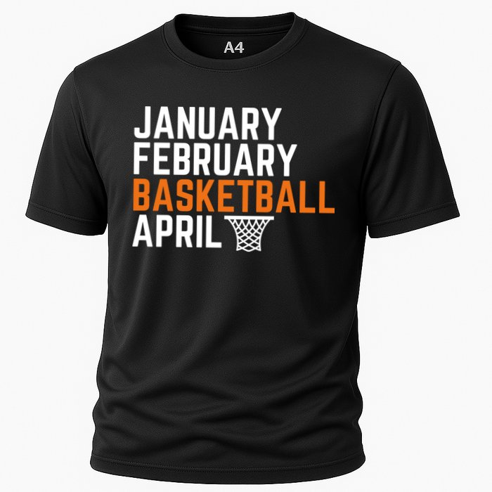 January February Basketball April Madness College Cooling Performance Crew T-Shirt