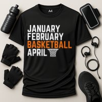 January February Basketball April Madness College Cooling Performance Crew T-Shirt