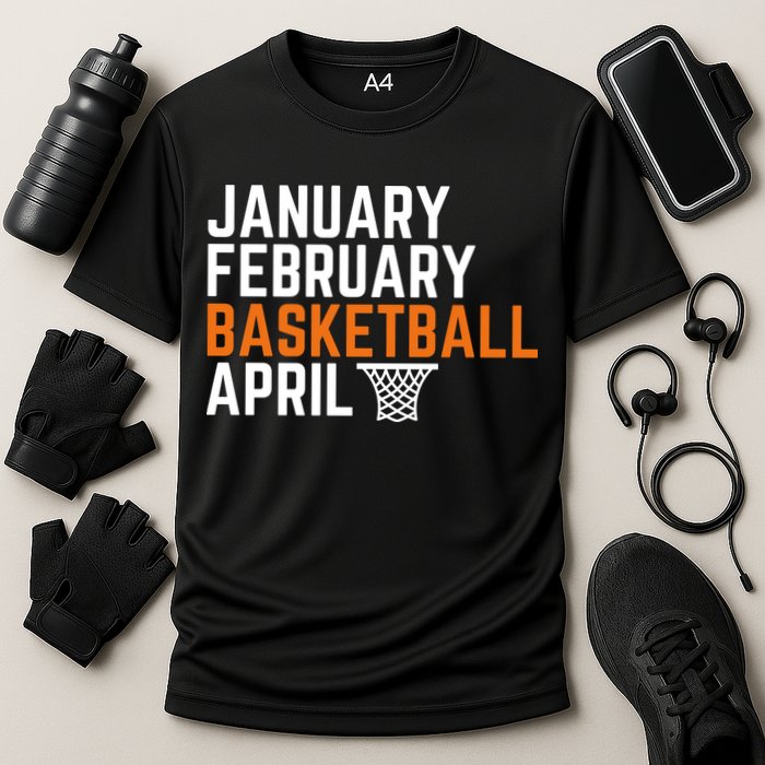 January February Basketball April Madness College Cooling Performance Crew T-Shirt