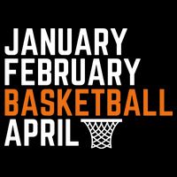 January February Basketball April Madness College Cooling Performance Crew T-Shirt