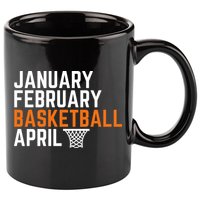 January February Basketball April Madness College 11oz C Handle Ceramic Mug