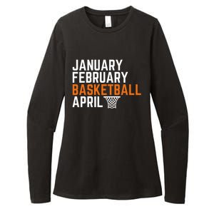 January February Basketball April Madness College Womens CVC Long Sleeve Shirt