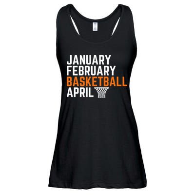January February Basketball April Madness College Ladies Essential Flowy Tank