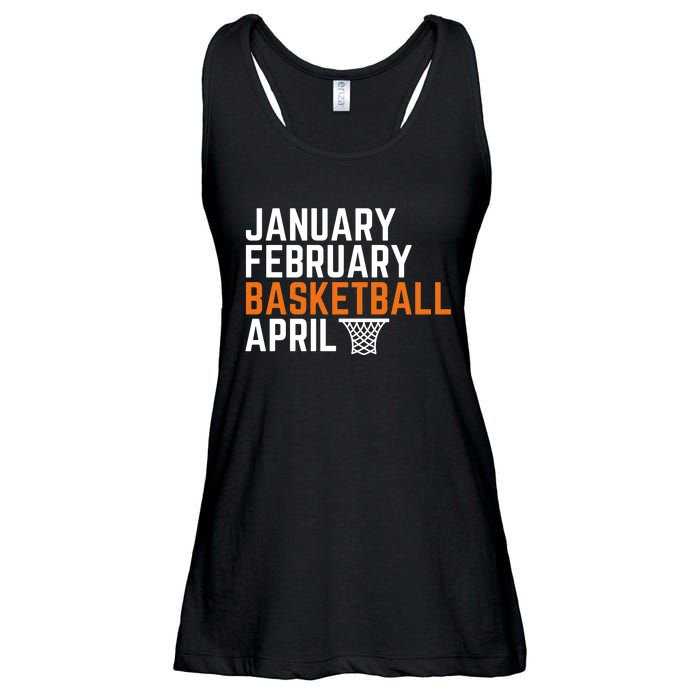 January February Basketball April Madness College Ladies Essential Flowy Tank