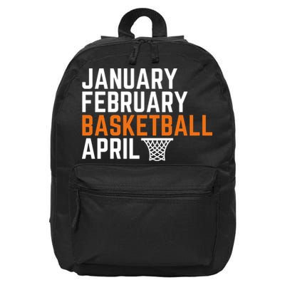 January February Basketball April Madness College 16 in Basic Backpack