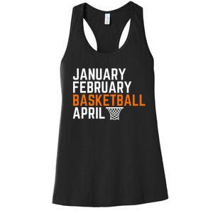 January February Basketball April Madness College Women's Racerback Tank