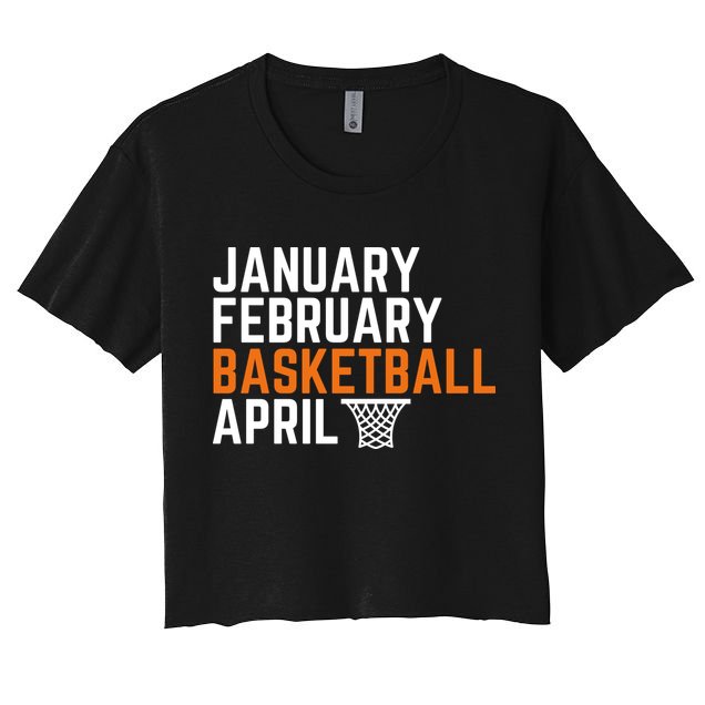 January February Basketball April Madness College Crop Top