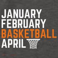 January February Basketball April Madness College Vector Backpack