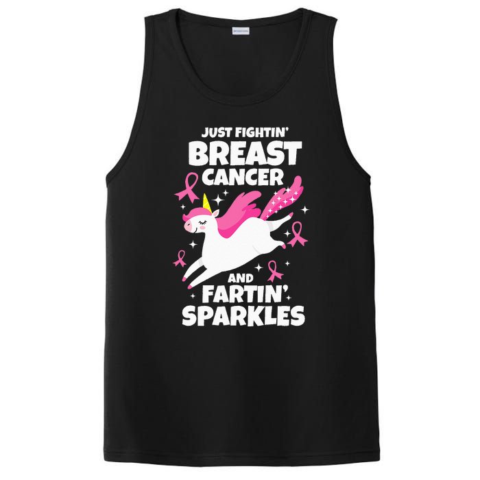 Just Fightin' Breast Cancer And Fartin' Sparkles PosiCharge Competitor Tank