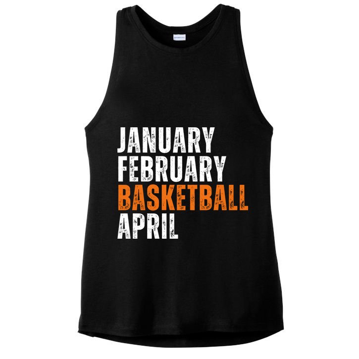 January February Basketball April Madness College Ladies PosiCharge Tri-Blend Wicking Tank