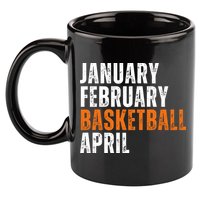 January February Basketball April Madness College 11oz C Handle Ceramic Mug