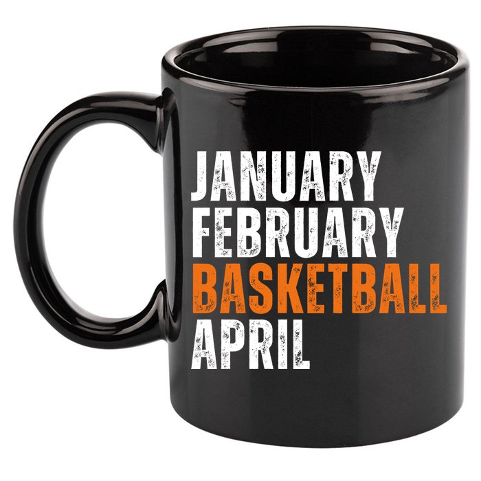 January February Basketball April Madness College 11oz C Handle Ceramic Mug