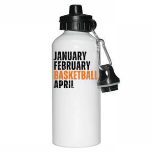 January February Basketball April Madness College Aluminum Water Bottle