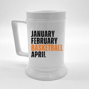 January February Basketball April Madness College Beer Stein