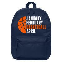 January February Basketball April Madness College Basketball Season 16 in Basic Backpack