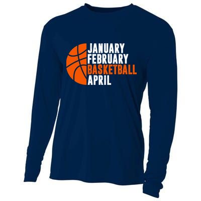 January February Basketball April Madness College Basketball Season Cooling Performance Long Sleeve Crew