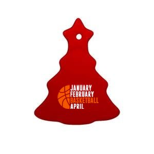 January February Basketball April Madness College Basketball Season Ceramic Tree Ornament