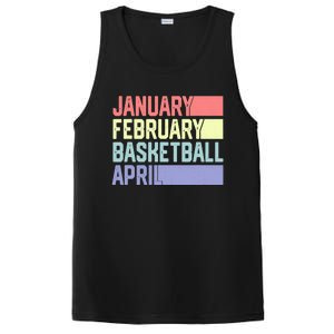 January February Basketball April Funny Retro PosiCharge Competitor Tank