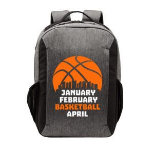 January February Basketball April Madness College Basketball Season Vector Backpack