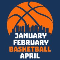 January February Basketball April Madness College Basketball Season Button