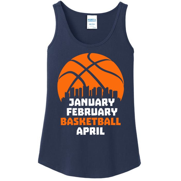 January February Basketball April Madness College Basketball Season Ladies Essential Tank