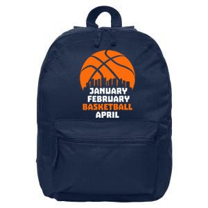 January February Basketball April Madness College Basketball Season 16 in Basic Backpack